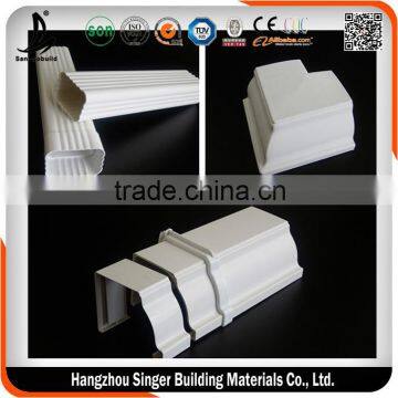 High quality low PVC water pipe prices PVC rain water gutters