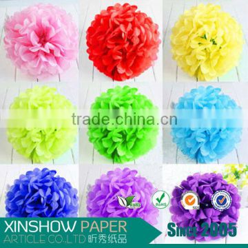 Party decor wholesale tissue flower pom