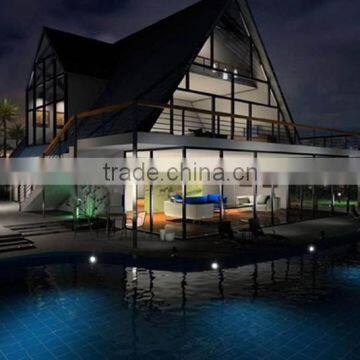 Modern prefabricated villa steel quality good service