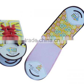 wholesale shoes shaped meno with shoelace, Wenzhou