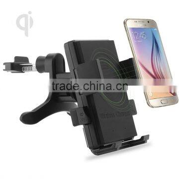 Car Mount Holder Wireless Charger For Mobile Phone Holder 3 Coil Qi Cup Car Charger