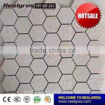 2015 New Arrival elegant 25mm hexagonal mosaic tile