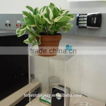 handmade excellent shenzhen factory U shpaed curved acrylic plant stand