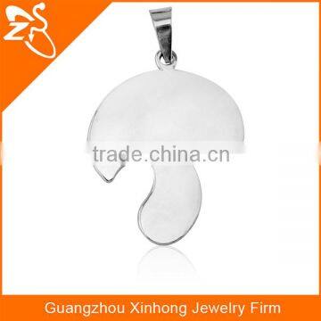 Mushroom Shaped 316L Stainless Steel Pendant Necklace Jewelry Pendant Necklace