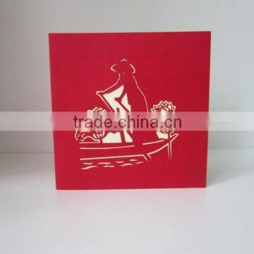 Viet Nam Girl 3d Pop up Greeting Card photo-2