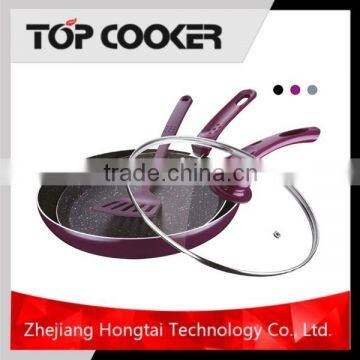 Aluminium Marble Coating Lava Cooking Stone Fry Pan