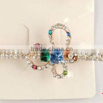 shiny fashion hair clip with faceted stones