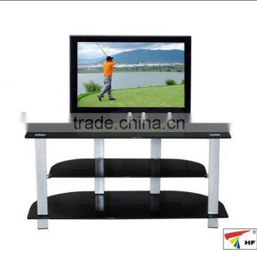 Super Aluminium Support Glass TV Cabinet for sale