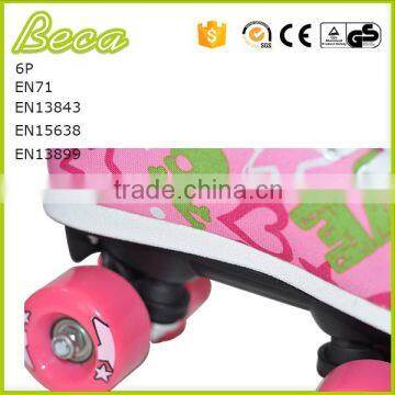 Wholesale New Design Fitness Pink PU Wheel Disco Quad Skate for Girls Quality Choice photo-5