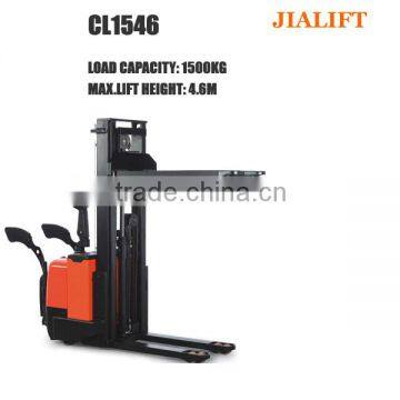 4.6 meter, 1.5 ton electric hydraulic stacker CL1546