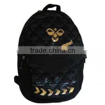 black polyester customized sports bag soccer