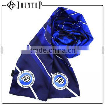 top quality fashion custom soccer print polyester scarf logo