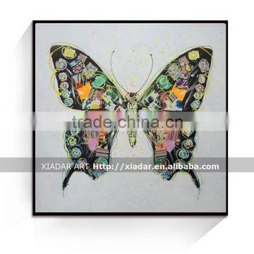 colorful abstract butterfly oil painting