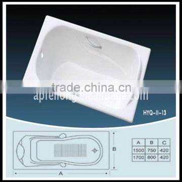 manufacturer sell cheap enamel bathtub/durable cast iron bath