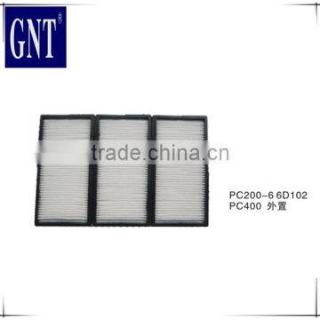 best quality outside R75 PC300-6 air cabin filter