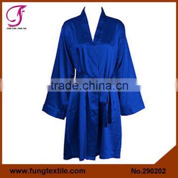 290202 New Style Short Solid Satin Robes for Party or Pomotional Gift