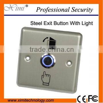 Stainless steel door switch metal switch door exit button with light X05L