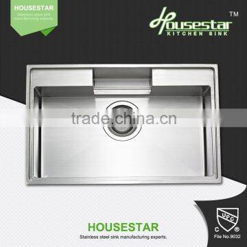 R10-7548 new product high quality undermount single bowl handmade stainless steel kitchen wash sink