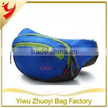 2015 New Design Blue Nylon Waist bag