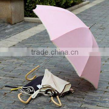 23 Inch Lady Pink Manual Cheap Bright Color Umbrella
