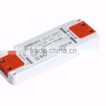 Professional quality OEM ultra thin CE ROHS approved power supply with LED driver 12v 20w