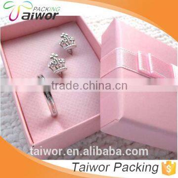 OEM service pink rectangle jewelry gift boxes for women