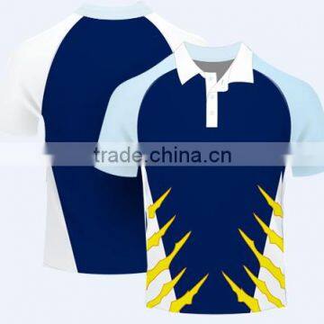 2015 cool dry new style custom made sublimation sports polo shirts