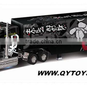 2014 New Cool graffiti design child toy 1:32 6 channel rc truck with ROHS