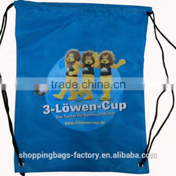Customized Cinch Sack School Promotional Gym Sack Drawstring Bag photo-3
