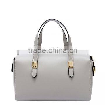 Women Bags Shoulder Bag Boston Bag Offwhite PU Lady Bag