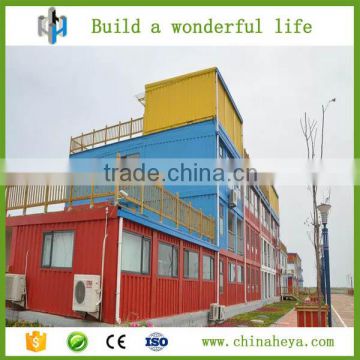 Easy to assemble container hotel China mobile prefab container hotel