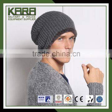 gray wool winter hat for man