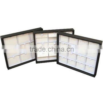 wholesale stock pu leather jewelry display tray