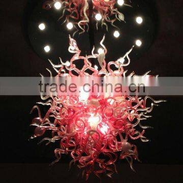 2013 Newest GLASS ART Chandelier Xo-2012801 and Hand Blown Glass Pendents