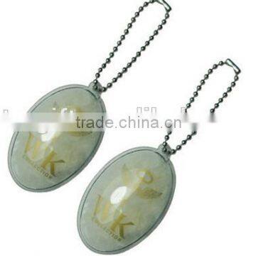 Custom Soft PVC Printed Flower Shape Down Coat Hang Tag photo-3