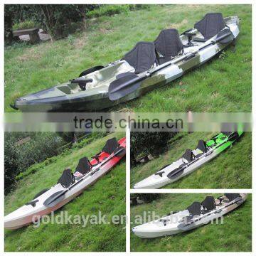 family kayak three person sit on top kayak plastic kayak fishing kayak