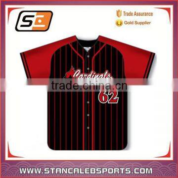 Stan Caleb Custom short sleeve baseball uniform reversible printing sublimated baseball jersey