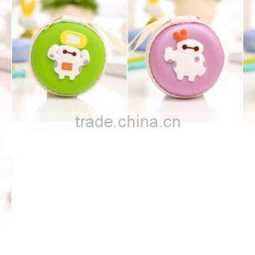 Wholesale Zipper 3D Custom Cartoon Big Hero Animal Printing Wallet Pouch Cute Rubber Silicone Emoji Round Shape Euro Coin Purse photo-4