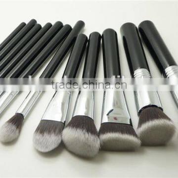 Private Label Cosmetic Brushes 4 Rings Copper Makeup Brushes Set 12 Pieces