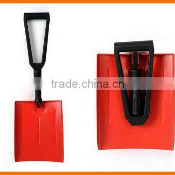 KAVASS foldable metal snow shovel with nylon plastic handle