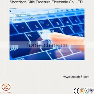Flex touch screen keypad for computer