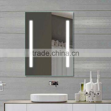 Lamxon backlit mirror with frosted mirror on the left and right side