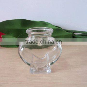 65ml glass heart shape glass jar, wishing jar