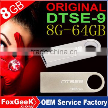 Original Quality Brand DTSE9 SE9 USB Flash Drive 8G/16G/32G/64G/GB Metal USB 2.0 Key Stick Wholesale OEM