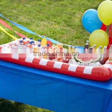 Red White Stripes Inflatable Buffet Salad Bar Serving Station