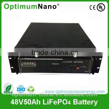 Rechargeable lithium battery for Telcom/UPS/ESS lifepo4 battery48V50Ah