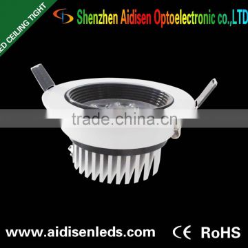 7w ceilling heatsink dimmable led downlight