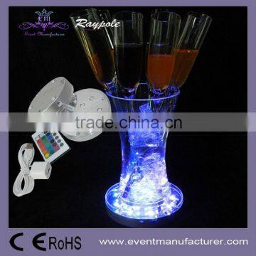 Wedding Supplies Wine Bottle Under Vase LED Centerpiece Base 4" Glass Vase