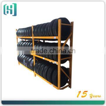 warehouse truck tyre storage display rack HSX-S0179