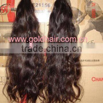 Natural brown color remy human hair -straigt or natural curly